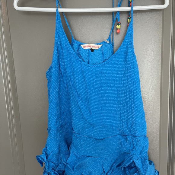 Rebecca Taylor royal blue camisole top spaghetti - Picture 2 of 8